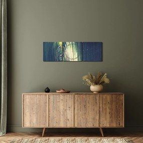Obraz - Stred vesmíru (s hodinami) (90x30 cm)