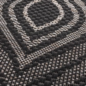 Koberec Breeze black/ clif grey 120 x 170 cm
