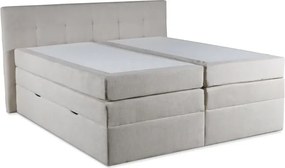Kontinentálna boxspring posteľ ANNA 200x220, šedá (gerra 80)