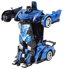 Lean Toys Modrý Transformer na diaľkové ovládanie 1:10