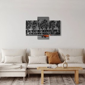 Obraz - Retro červené auto (90x60 cm)