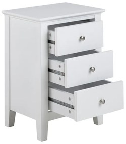 Nočný stolík LARA biela