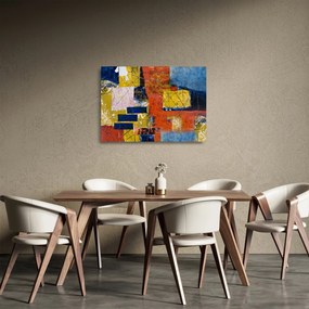 Sklenený obraz - Abstrakcia (70x50 cm)