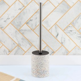 WC kefa Terrazzo, kombinácia farieb/s prvkami vo farbe nerez, 380 ml
