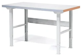 Profi dielenský stôl SOLID, nosnosť 750 kg, 1500x800 mm, oceľ