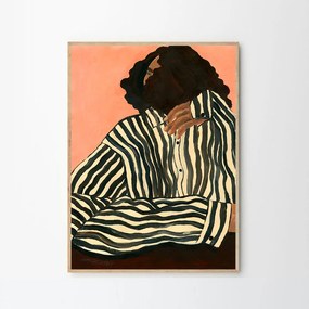 The Poster Club Plagát Serene Stripes by Hanna Peterson 50x70 cm