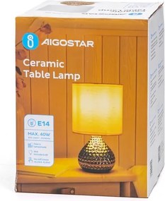 Aigostar - Stolná lampa 1xE14/40W/230V zlatá