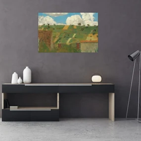 Obraz - Edouard Vuillard, Landscape of the Ile de France, reprodukcia (90x60 cm)
