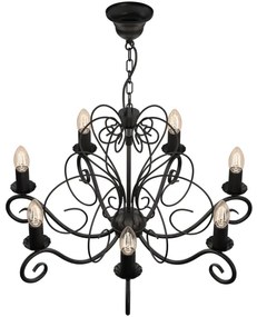 Luster na reťazi MAURO 7xE14/60W/230V