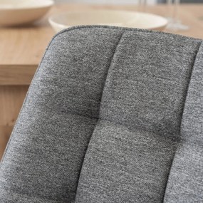 PROXIMA.store - Čalúnená jedálenska stolička KATHY FARBA: sivá