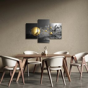 Obraz okrových gulí (90x60 cm)