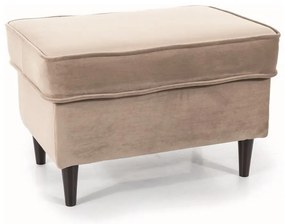 Taburet Ron Velvet, svetlo hnedá