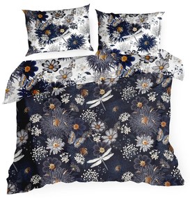 SATÉNOVÉ OBLIEČKY NIKA55 200X220 CM, 2 KS 70X80 CM VZOROVANÉ