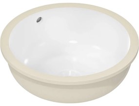 HANSGROHE Xuniva S okrúhle umývadlo k zabudovaniu zospodu, bez otvoru, s prepadom, priemer 350 mm, biela, 60151450