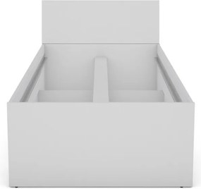 Posteľ so zásuvkami Carlos 90x200, biela