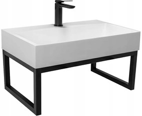 Rea Goya závesný rám pre umývadlo 50 x 46 cm, čierna, REA-U8667