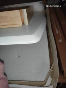 AKCIA Biely jedálenský stôl COMBO 120X75 II. akosť