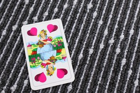 Condor Carpets, Protišmykový behúň na mieru Boulevard 9229, šíre 100 cm, šedá, chodba / predsieň