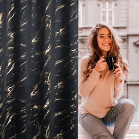 ZATEMŇOVACÍ ZÁVES NA PÁSKE MOLLY 140X270 CM VZOROVANÁ