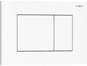 Mexen Tex 02, tlačidlo na splachovanie, biela lesklá, 6102-01