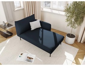 Tmavomodrá zamatová leňoška (pravý roh) Vienna – Cosmopolitan Design