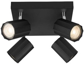 Livarno home Stropné svietidlo (stropné bodové svietidlo, čierne)  (100393017)