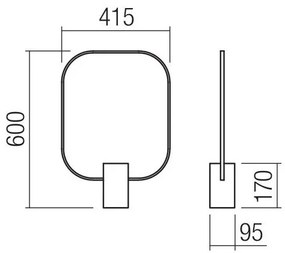 Redo 01-1227 - LED stmievateľná stolová lampa DOM LED/21W/230V čierna