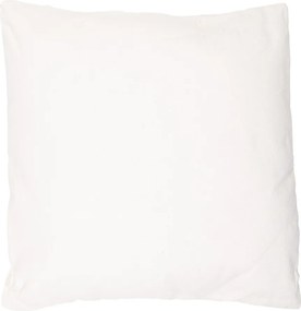 Biely dekoračný vankúš s 3D sedmokráskami – 45*45*4 cm