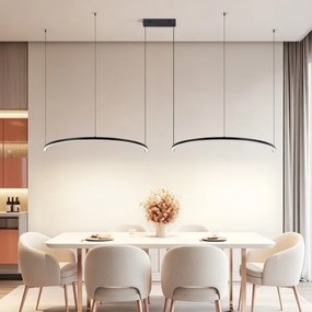Immax NEO 07329L - LED stmievateľný závesný luster na lankách FINO 72W/230V 120 cm čierna Tuya+DO