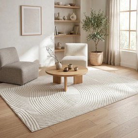 Krémovobiely koberec 200x290 cm Zephyr – ESTE