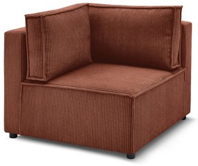 Menčestrový modul pohovky v tehlovej farbe (variabilný) Nihad modular – Bobochic Paris