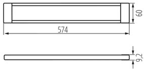 Kanlux 38121 - LED Stmievateľné osvetlenie nábytku DAXA LED/9W/24V 3000/4000/5500K