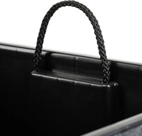 Květináč FLORE Beton 41x39,5x39,5 cm černý