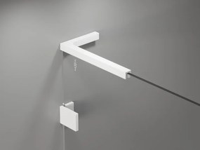 Mexen Lunar, L Duo výklopný sprchový kút 120 x 75 cm, 8mm číre sklo, biely profil, 834L-120L-075P-20-00