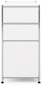 Kovová komoda »CN3« s 3 zásuvkami, biela