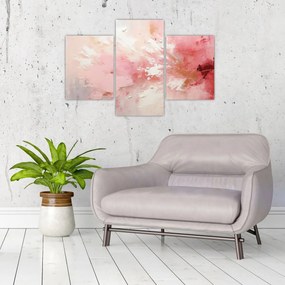 Obraz - Ružový abstrakt (90x60 cm)
