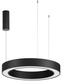 LED luster Morbido 60 čierne s diaľkovým ovládaním