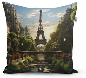 Sablio Vankúš Paríž Eiffelova veža Art - 60x60 cm