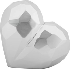 Váza Srdce 18 cm strieborná