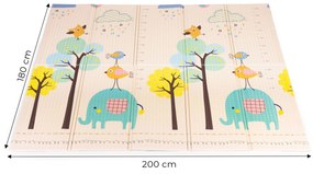 Penová podložka pre deti 200 x 180 cm, Abeceda, ECOTOYS