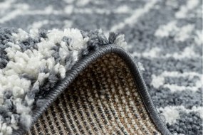 Dywany Łuszczów, Kusový koberec Berber Tanger B5940 grey and white, 140x190, šedá, obývacia izba