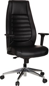 XXXLutz OTOČNÁ STOLIČKA, vzhľad kože, čierna MID.YOU - Online Only kancelárie - 001918066601