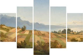 Obraz - Alexandre Calame, Swiss Landscape, reprodukcia (150x105 cm)