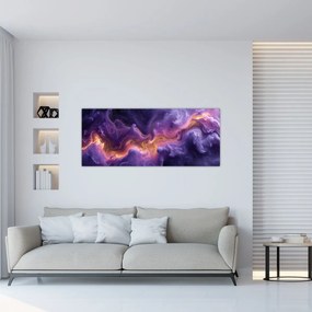 Obraz - Fialová hmlovina (120x50 cm)