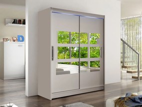 Skriňa Presto VII, Farby: biela, Osvetlenie: osvetlenie LED RGB - farebné