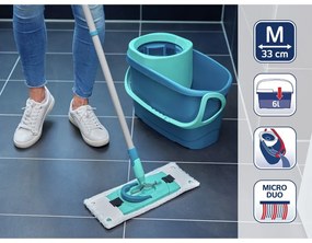 Mop s vedierkom a náhradným návlekom Clean Twist M Ergo - LEIFHEIT