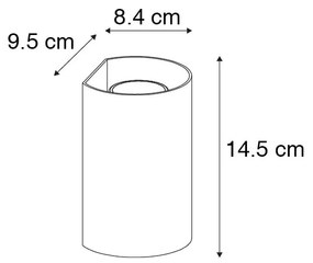 Inteligentná nástenná lampa biela okrúhla vrátane 2 WiFi GU10 - Sabbir