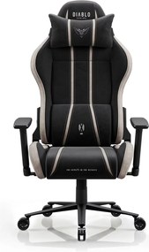 Látková herná stolička čierno-béžová Diablo X-One 2.0 Camel Black Normal