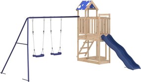 vidaXL Vonkajšia súprava na hranie masívna borovica