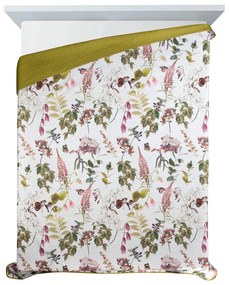 Dekorstudio Moderný prehoz na posteľ ROSA s potlačou lúčnych rastlín Rozmer prehozu (šírka x dĺžka): 170x210cm
